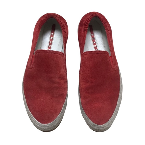 Prada Suede Slip-On Shoes - Picture 8 of 11